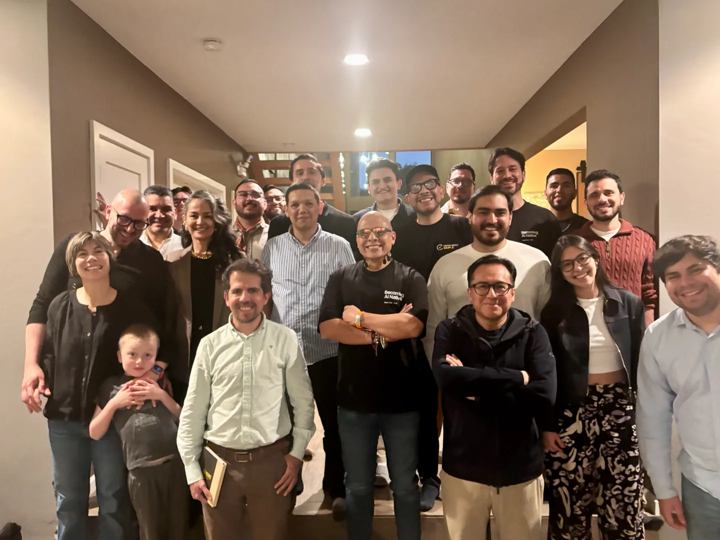 Foto grupal de los participantes del encuentro Becoming AI Native en Napa